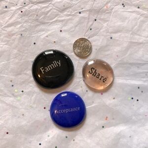 Worry Stones (glass)-Family/Acceptance/Share